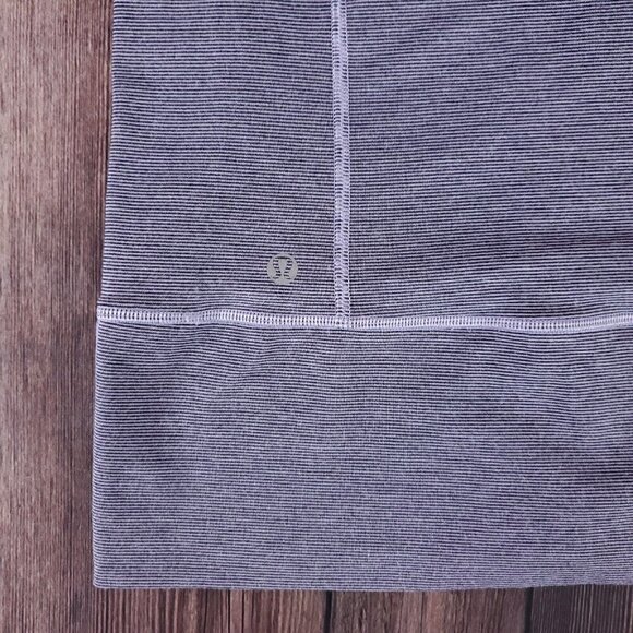 Lululemon Stride Jacket Size 6 Lilac Heathered Coal Wee Stripe Full Zip Hoodie - Picture 11 of 16